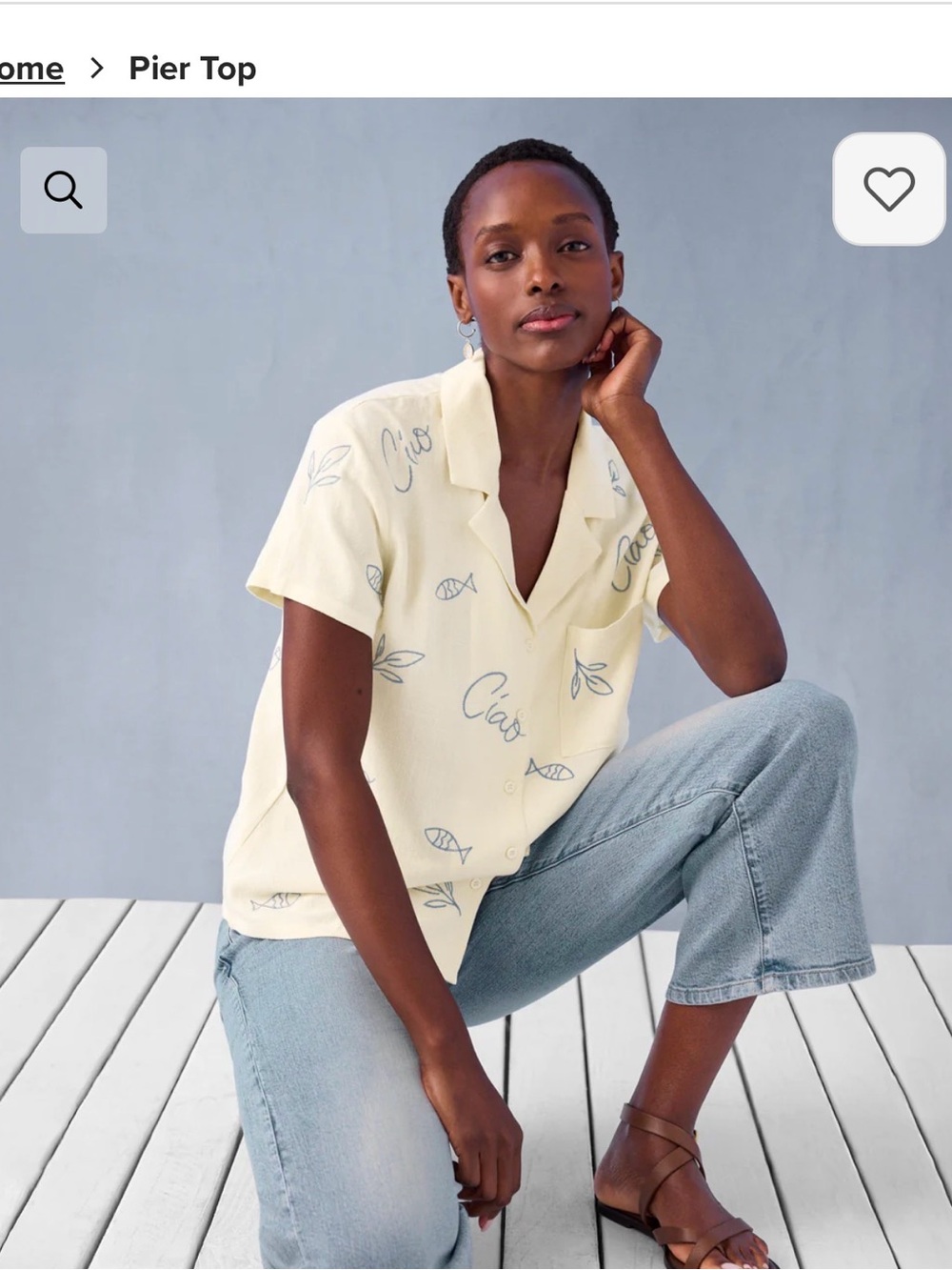 cabi Pier Top Size Large EUC